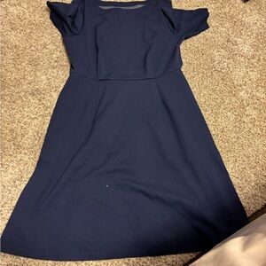 Croft & Barrow Navy Midi Dress